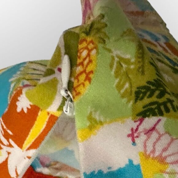 Bon Jour Bon Jour Pink blue, white, yellow Capri Size 10 - Picture 5 of 7